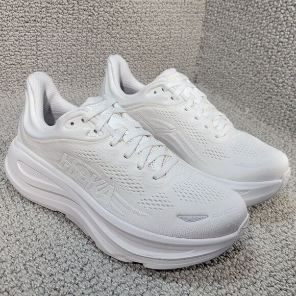 Hoka One One Bondi 9 Men’s US Size 8D White Running Shoes 1162011 WWH main image 5